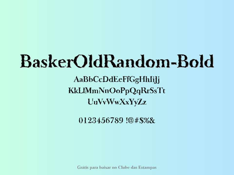Fonte Baskeroldrandom Bold Grátis Para Baixar