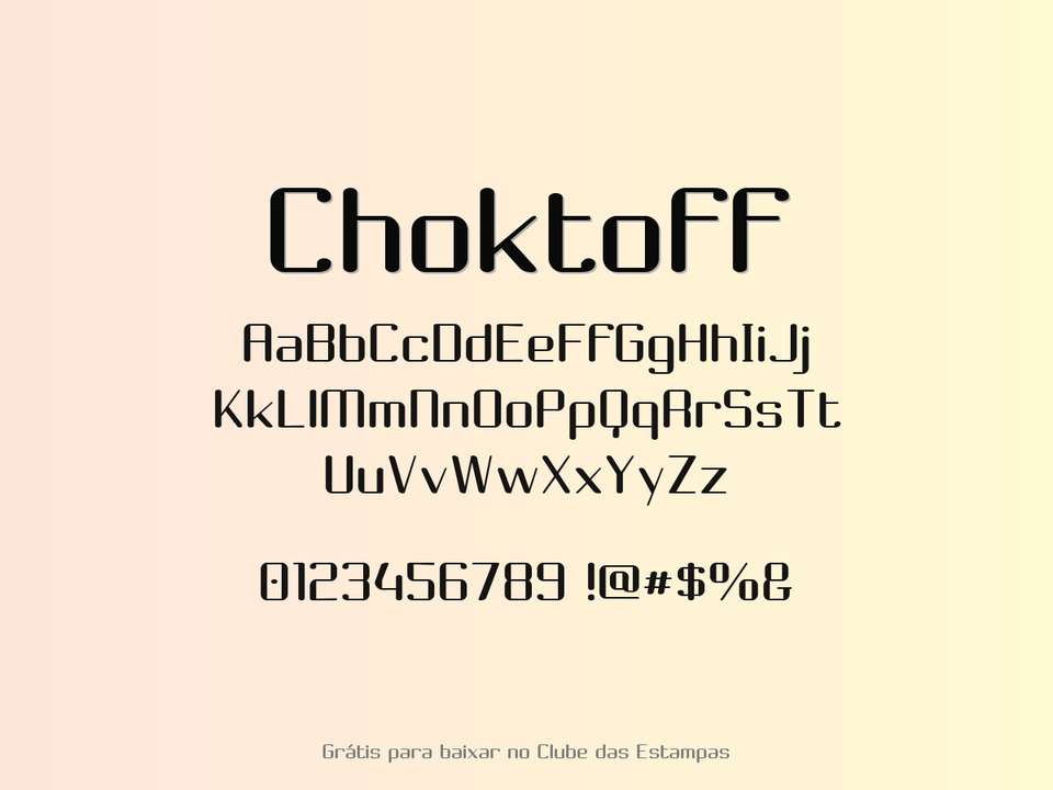 Fonte Choktoff Grátis Para Baixar