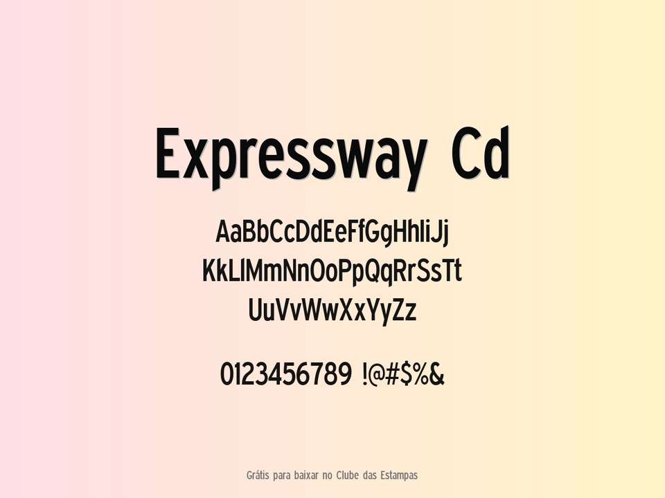 Fonte Expressway Cd Grátis Para Baixar
