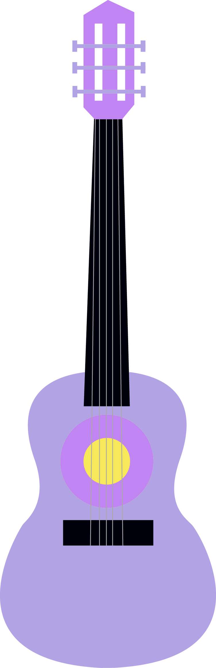 Violão Acústico Lilás Música Png Grátis Para Baixar