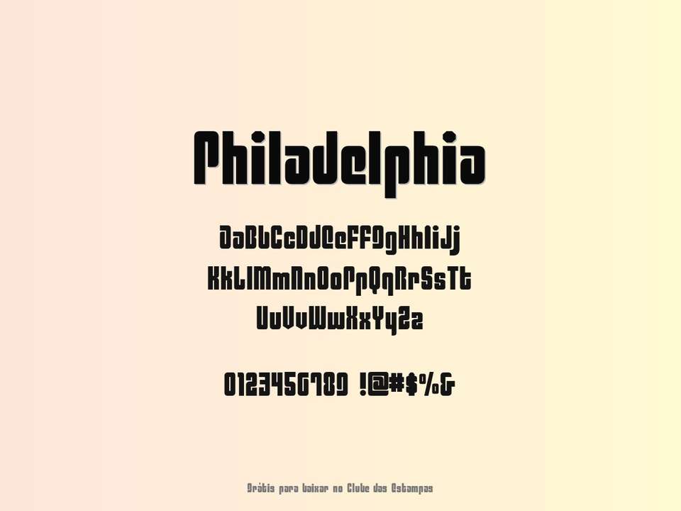 Fonte Philadelphia Grátis Para Baixar