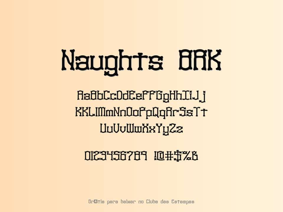 Fonte Naughts Brk Grátis Para Baixar