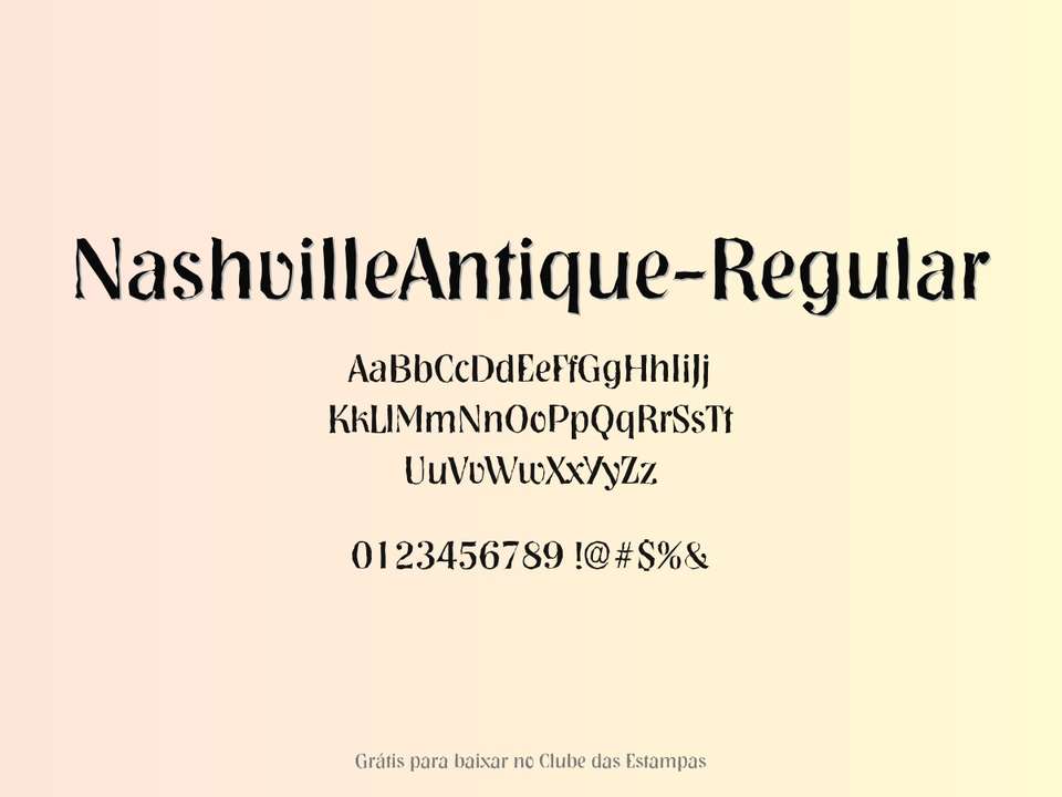 Fonte Nashvilleantique Regular Grátis Para Baixar