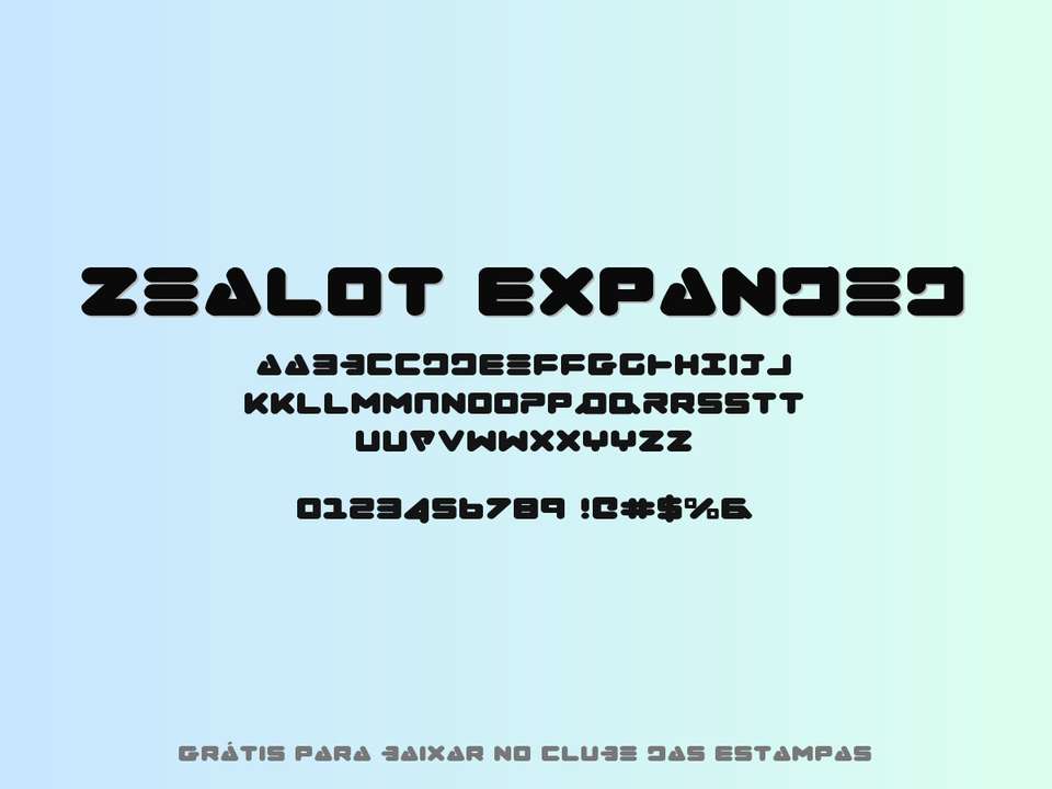 Fonte Zealot Expanded Grátis Para Baixar