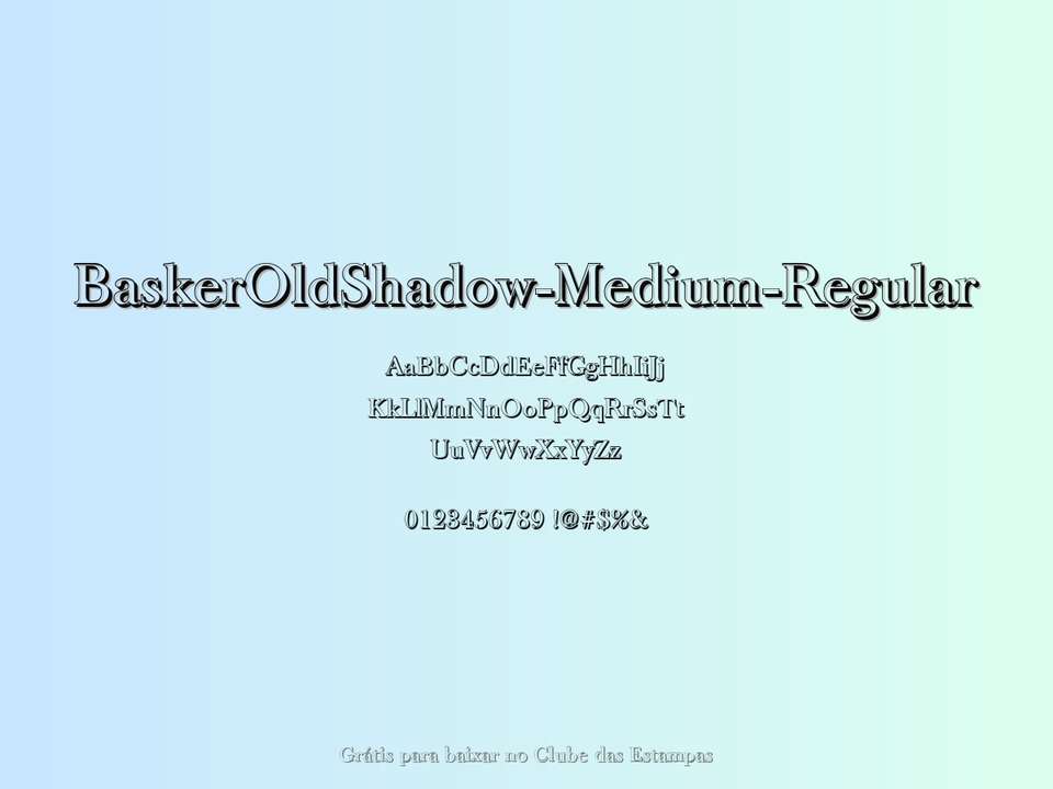 Fonte Baskeroldshadow Medium Regular Grátis Para Baixar