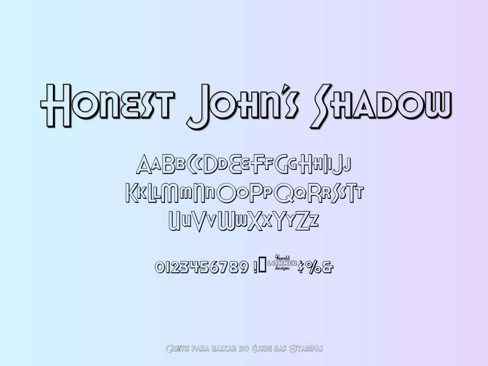 Fonte Honest John's Shadow Grátis Para Baixar