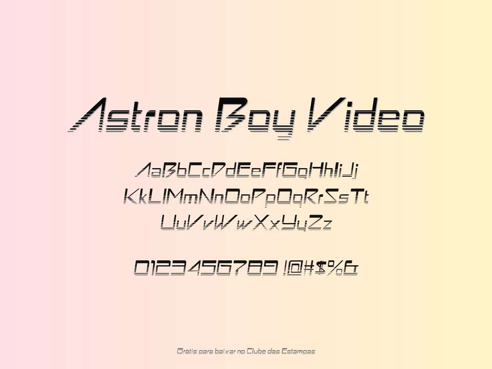 Fonte Astron Boy Video Grátis Para Baixar