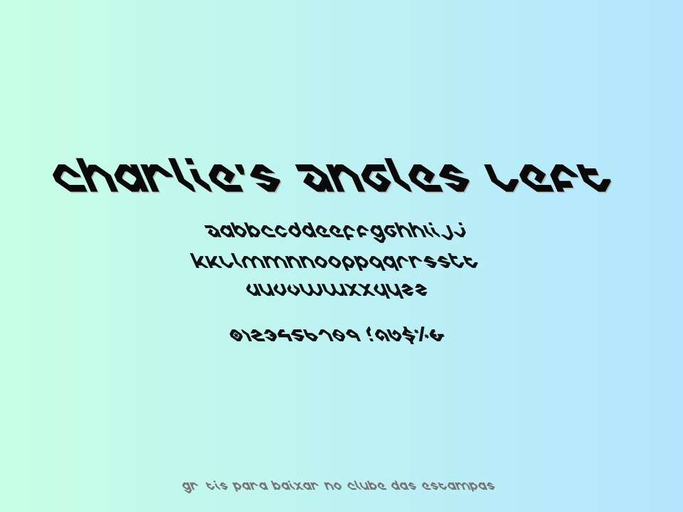 Fonte Charlie's Angles Left Grátis Para Baixar