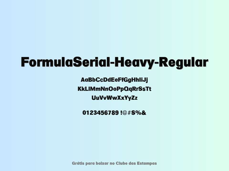 Fonte Formulaserial Heavy Regular Grátis Para Baixar