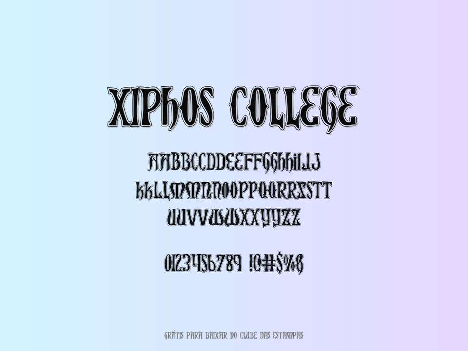 Fonte Xiphos College Grátis Para Baixar
