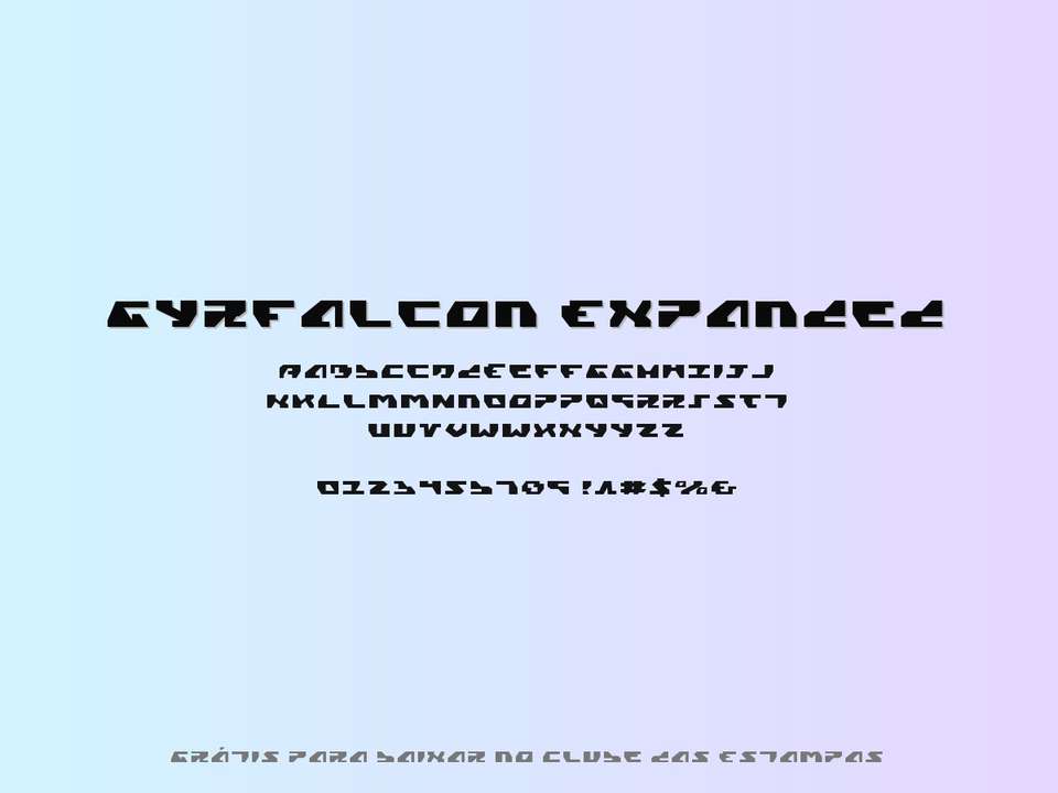 Fonte Gyrfalcon Expanded Grátis Para Baixar