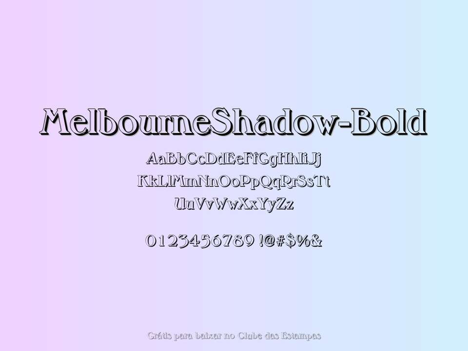 Fonte Melbourneshadow Bold Grátis Para Baixar