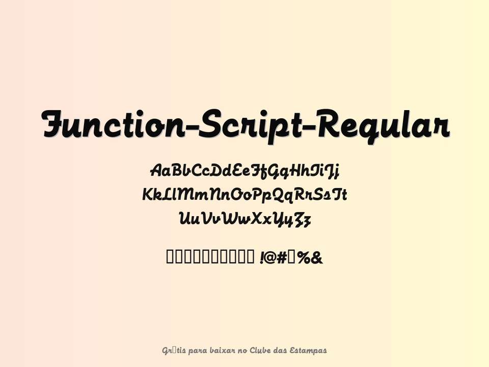 Fonte Function Script Regular Grátis Para Baixar