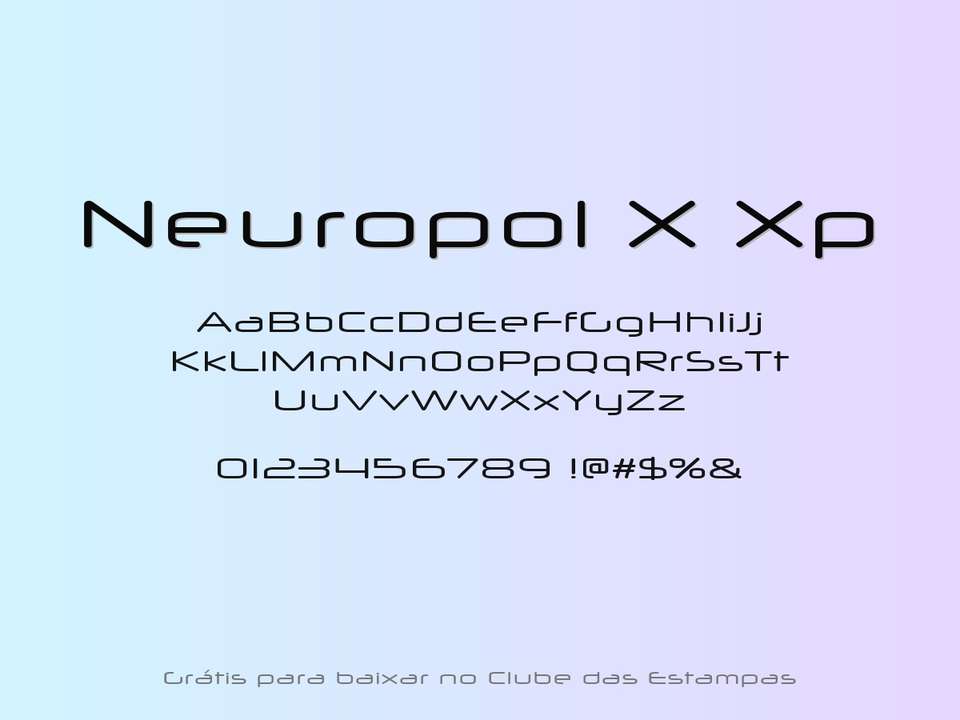 Fonte Neuropol X Xp Grátis Para Baixar