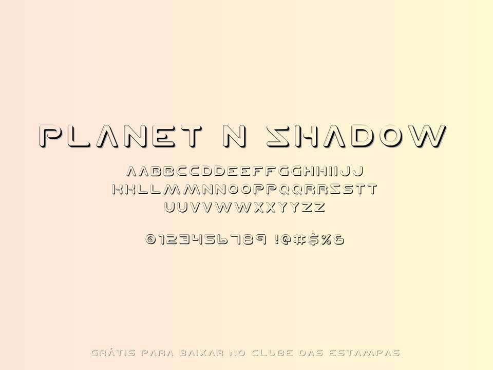 Fonte Planet N Shadow Grátis Para Baixar
