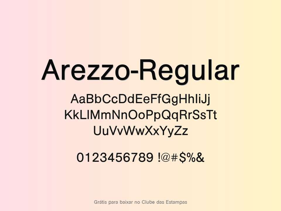 Fonte Arezzo Regular Grátis Para Baixar