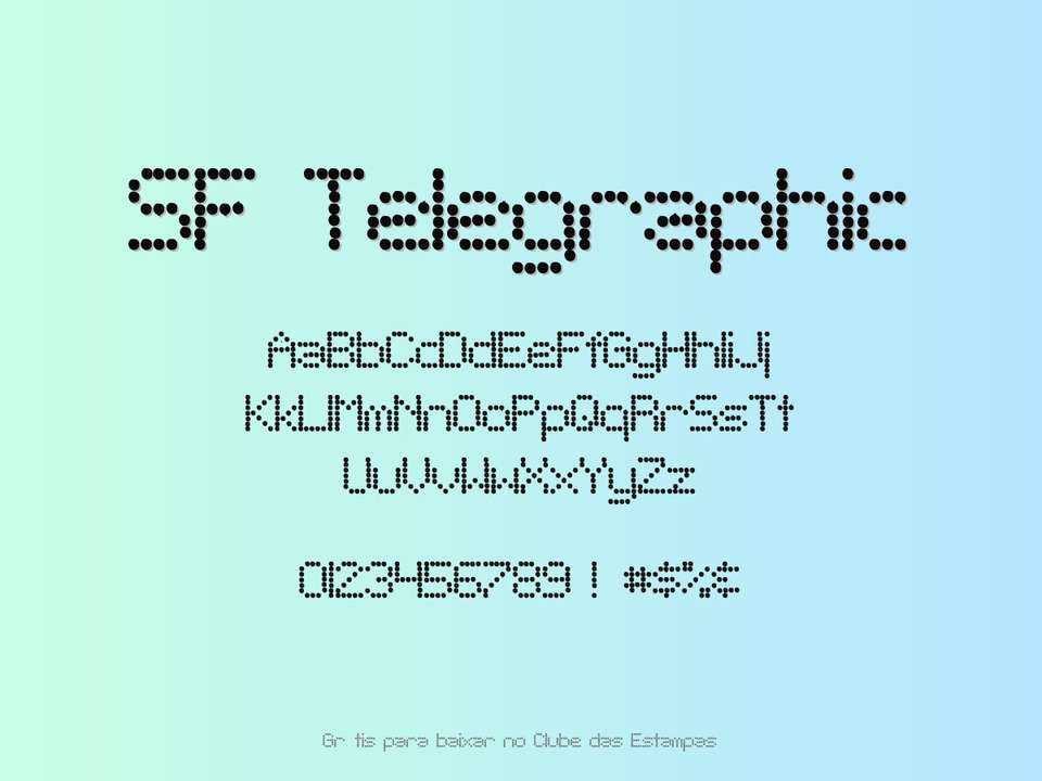 Fonte Sf Telegraphic Grátis Para Baixar