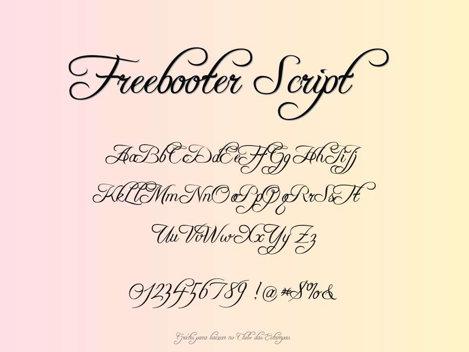 Fonte Freebooter Script Grátis Para Baixar