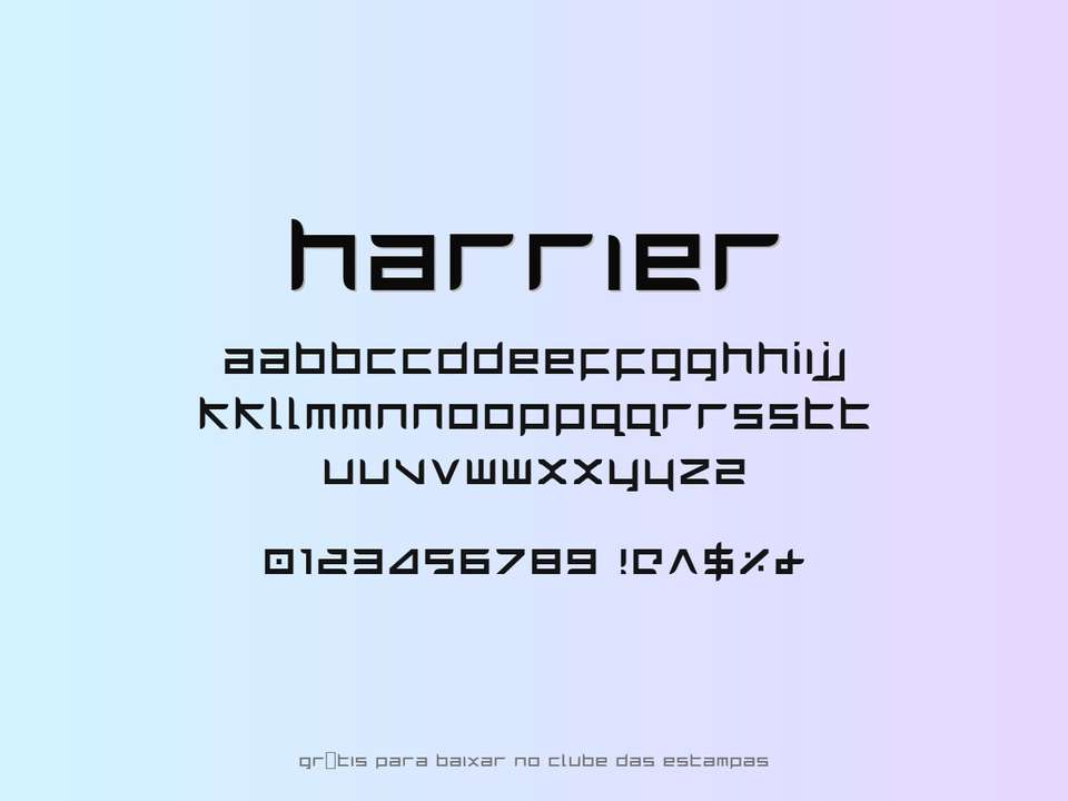 Fonte Harrier Grátis Para Baixar