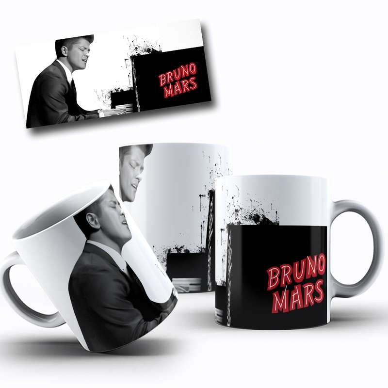 Arte Para Caneca Bruno Mars Cantor 2
