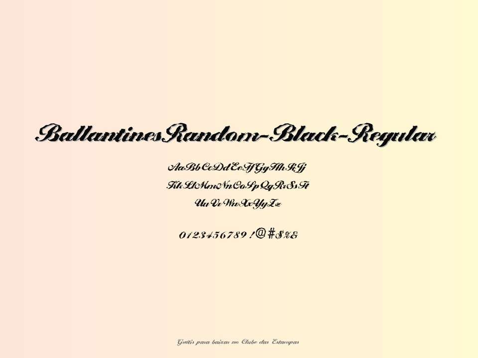 Fonte Ballantinesrandom Black Regular Grátis Para Baixar