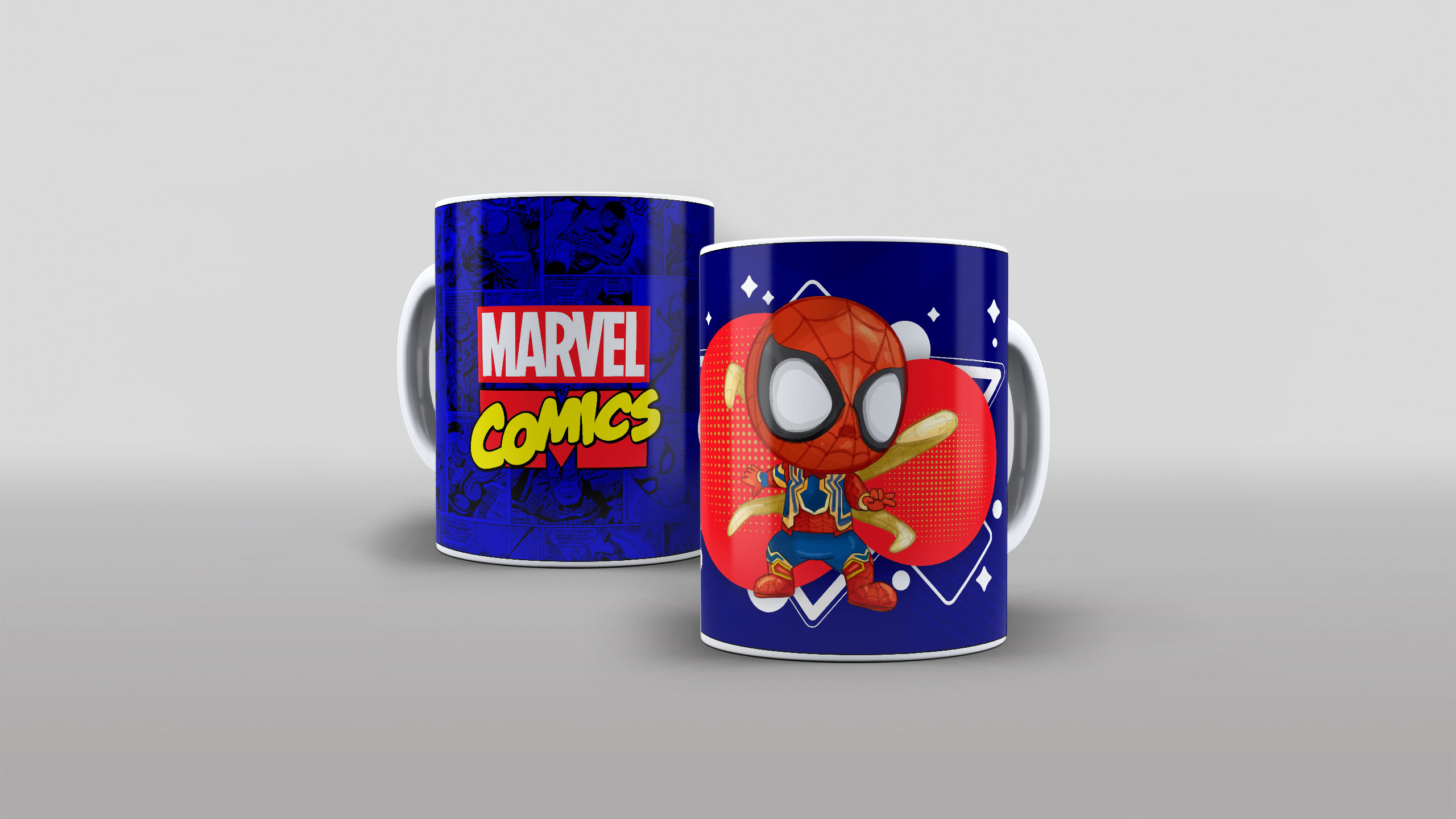 Arte Caneca Marvel Comics Heróis Cute Fofo Baby (8)