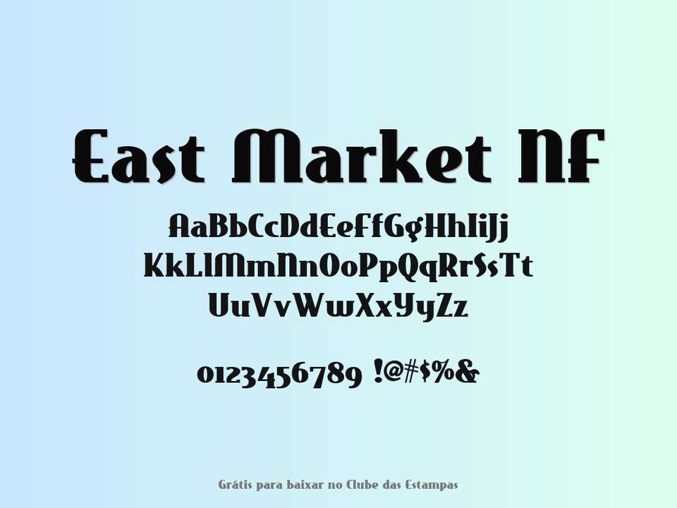 Fonte East Market Nf Grátis Para Baixar