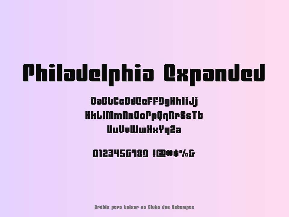 Fonte Philadelphia Expanded Grátis Para Baixar