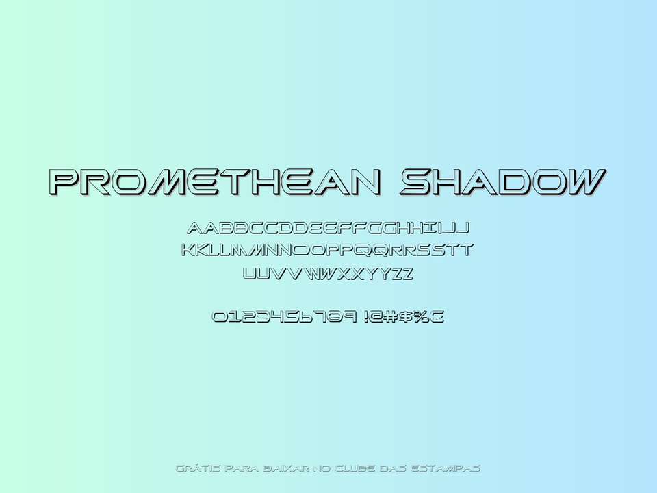 Fonte Promethean Shadow Grátis Para Baixar