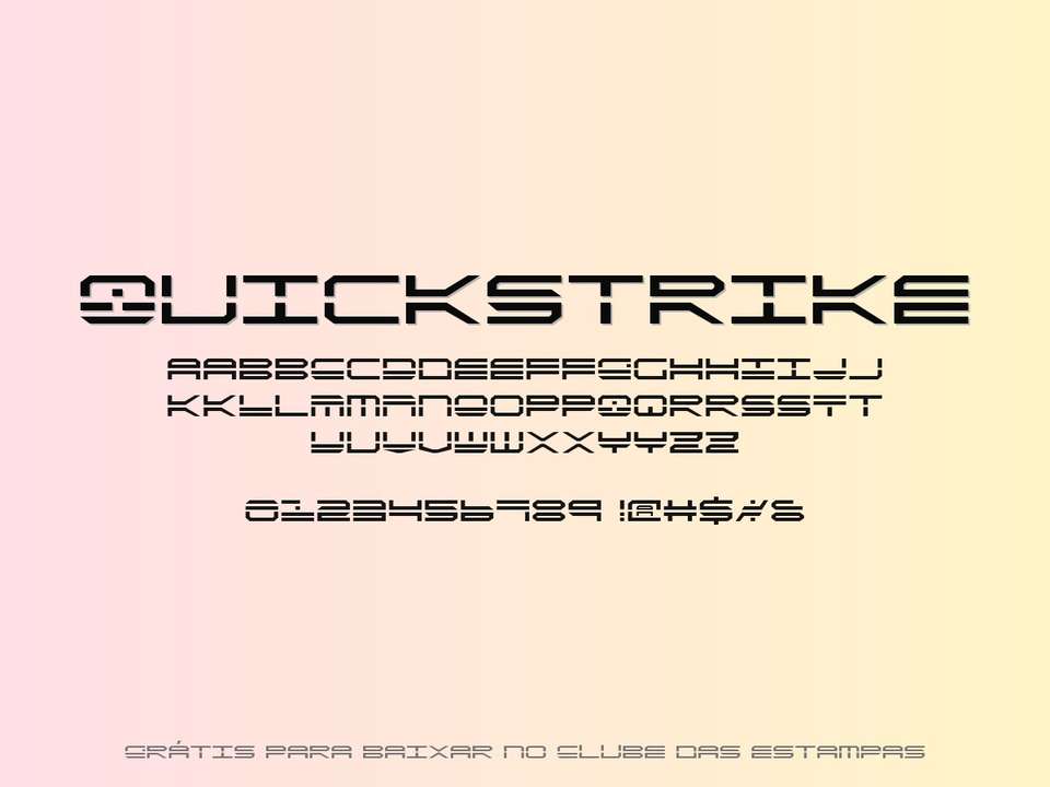 Fonte Quickstrike Grátis Para Baixar