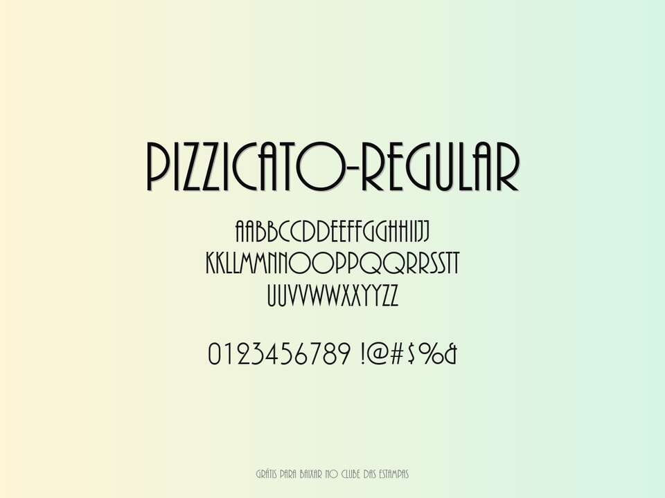Fonte Pizzicato Regular Grátis Para Baixar