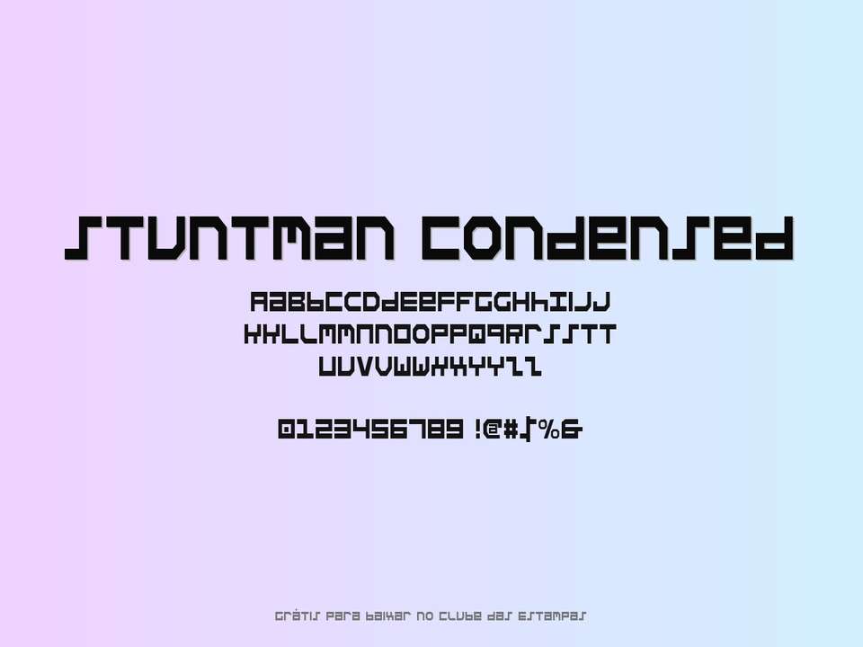 Fonte Stuntman Condensed Grátis Para Baixar