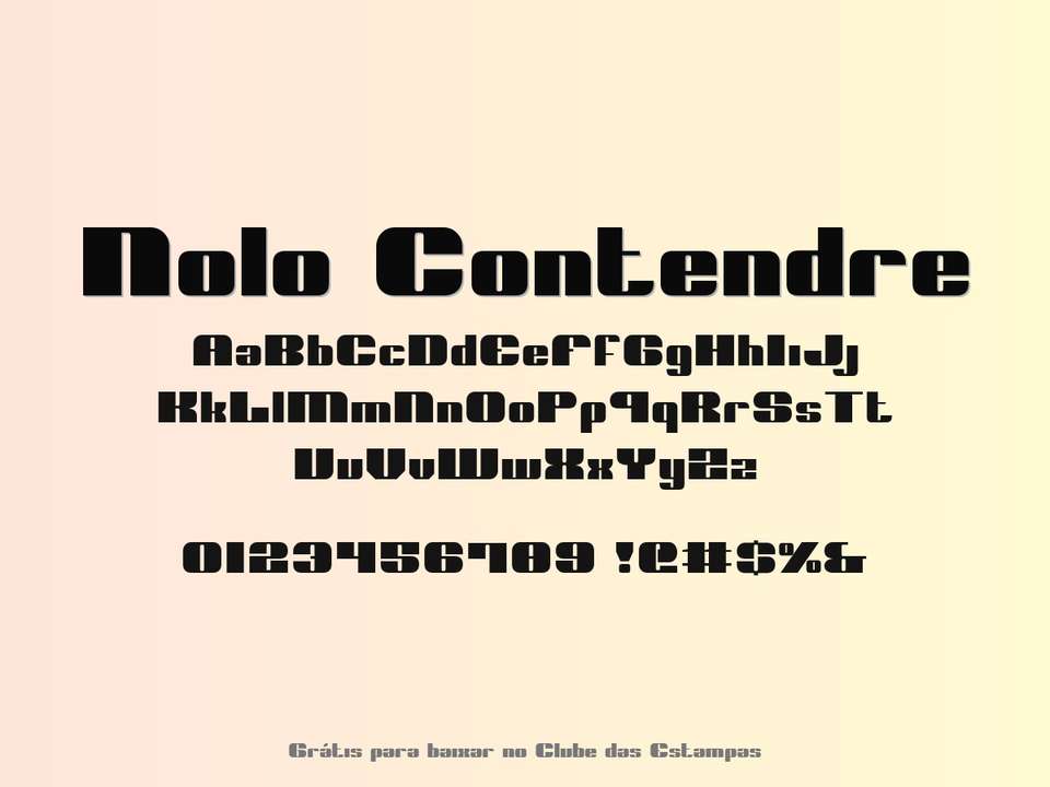 Fonte Nolo Contendre Grátis Para Baixar