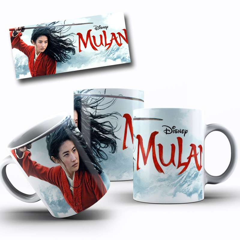 Arte Para Caneca Mulan Disney Personagem 29