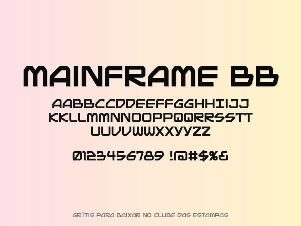 Fonte Mainframe Bb Grátis Para Baixar