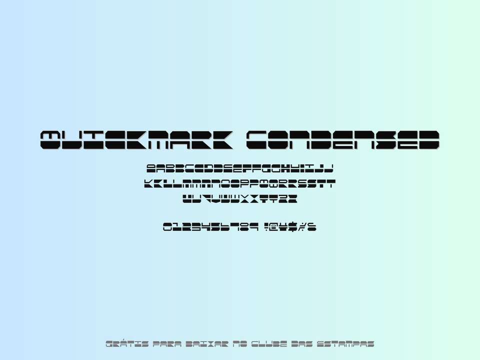 Fonte Quickmark Condensed Grátis Para Baixar