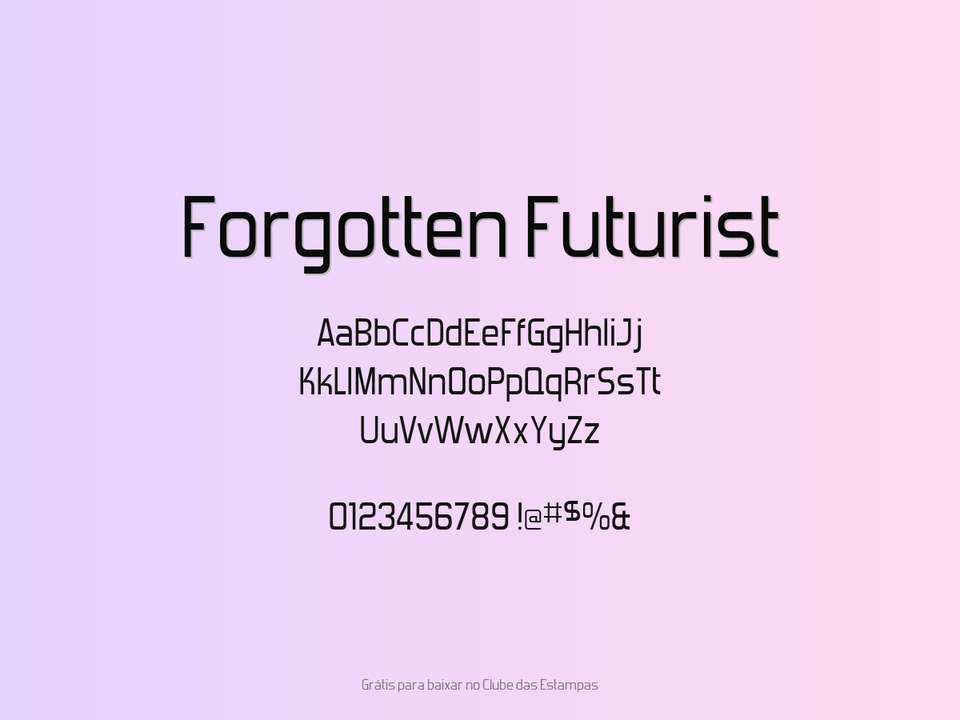 Fonte Forgotten Futurist Grátis Para Baixar