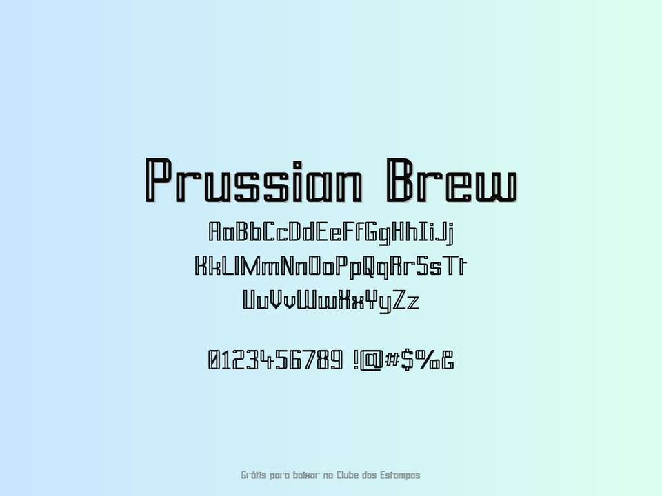 Fonte Prussian Brew Grátis Para Baixar