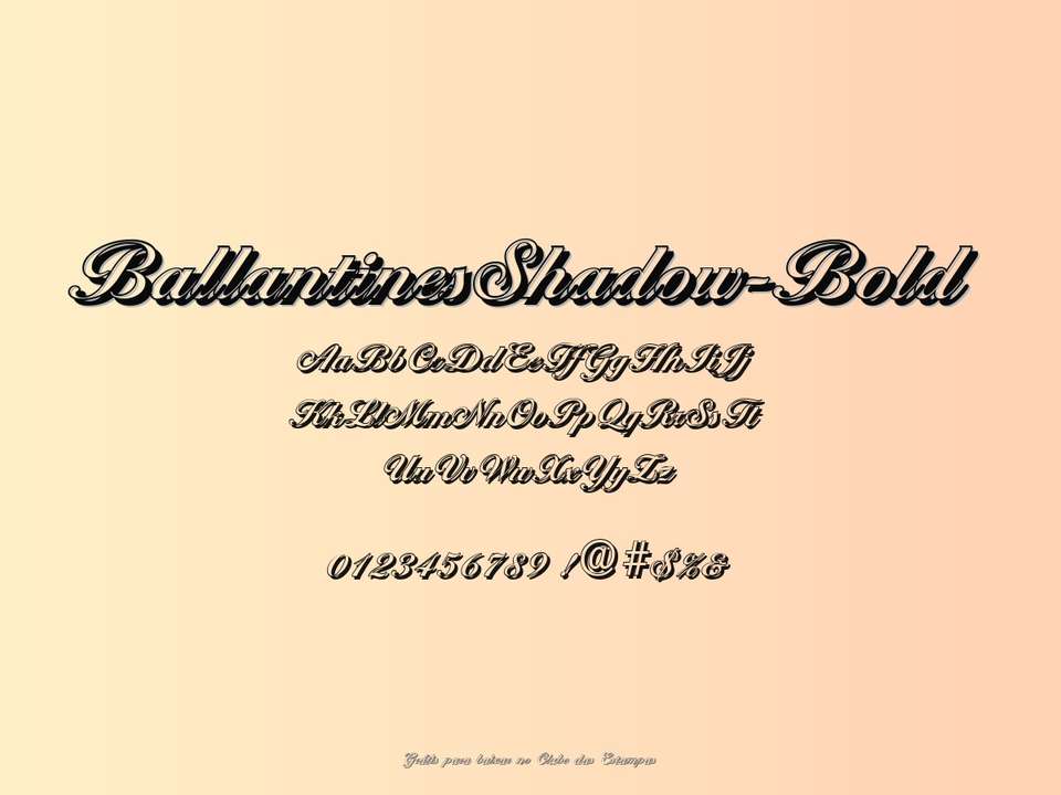 Fonte Ballantinesshadow Bold Grátis Para Baixar