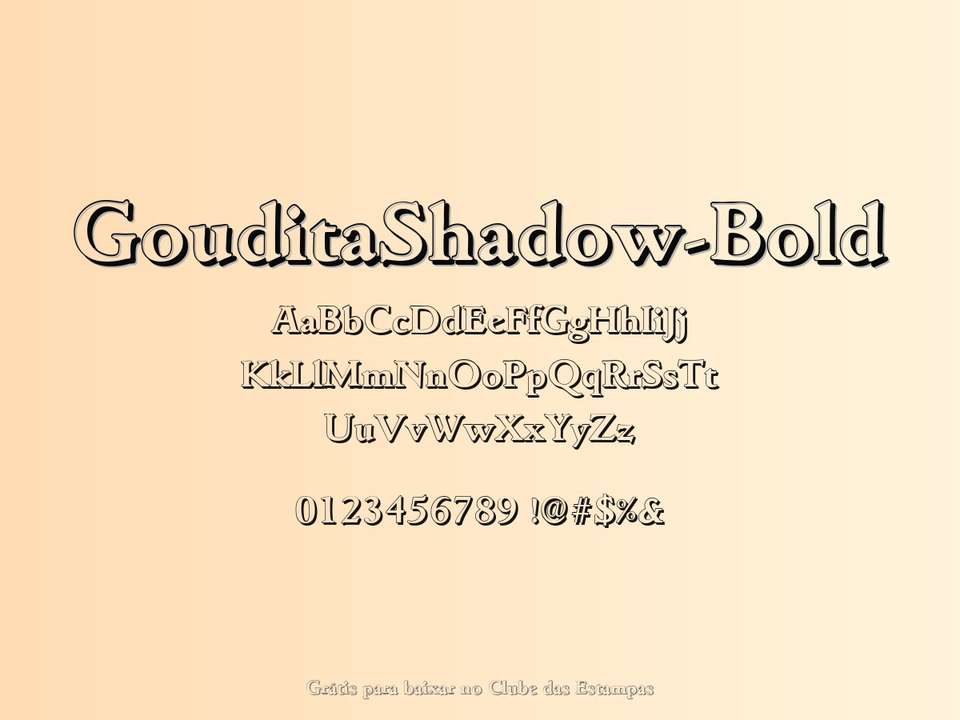 Fonte Gouditashadow Bold Grátis Para Baixar