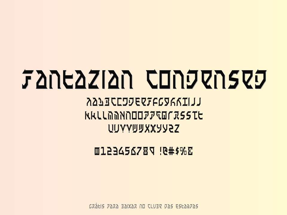 Fonte Fantazian Condensed Grátis Para Baixar