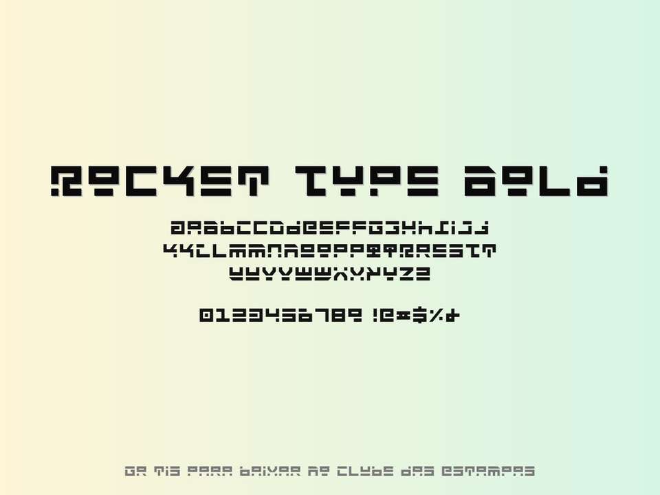 Fonte Rocket Type Bold Grátis Para Baixar