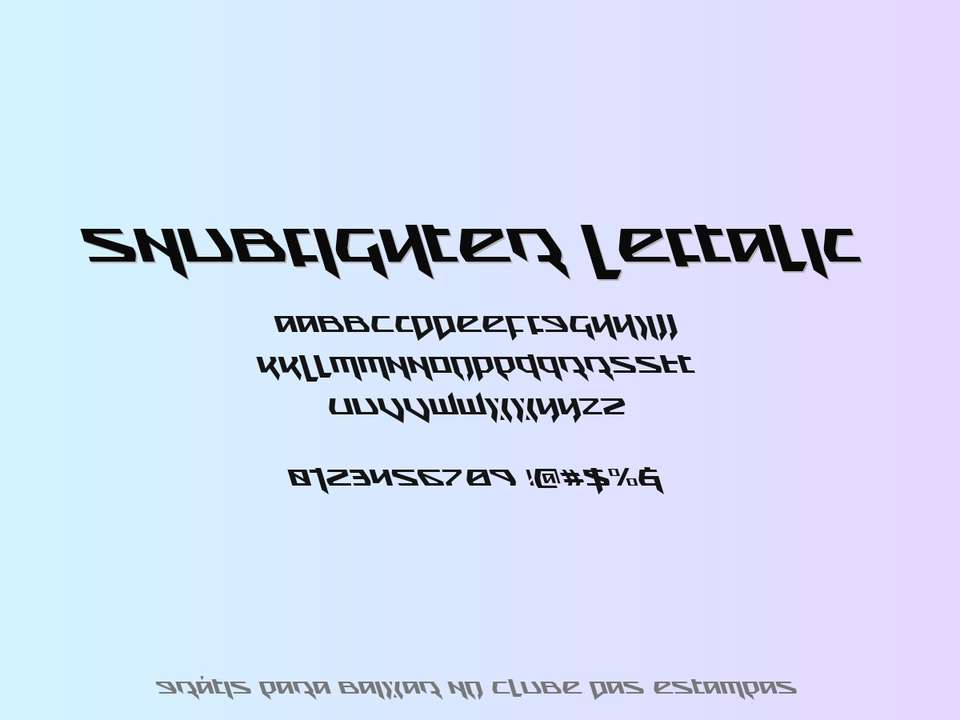 Fonte Snubfighter Leftalic Grátis Para Baixar