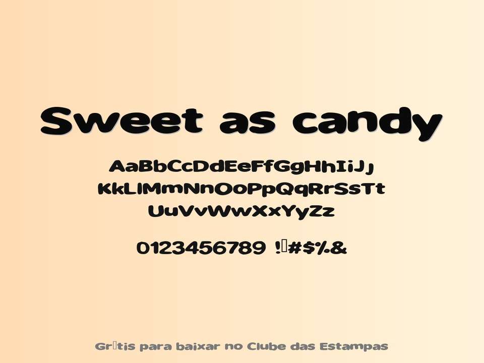 Fonte Sweet As Candy Grátis Para Baixar