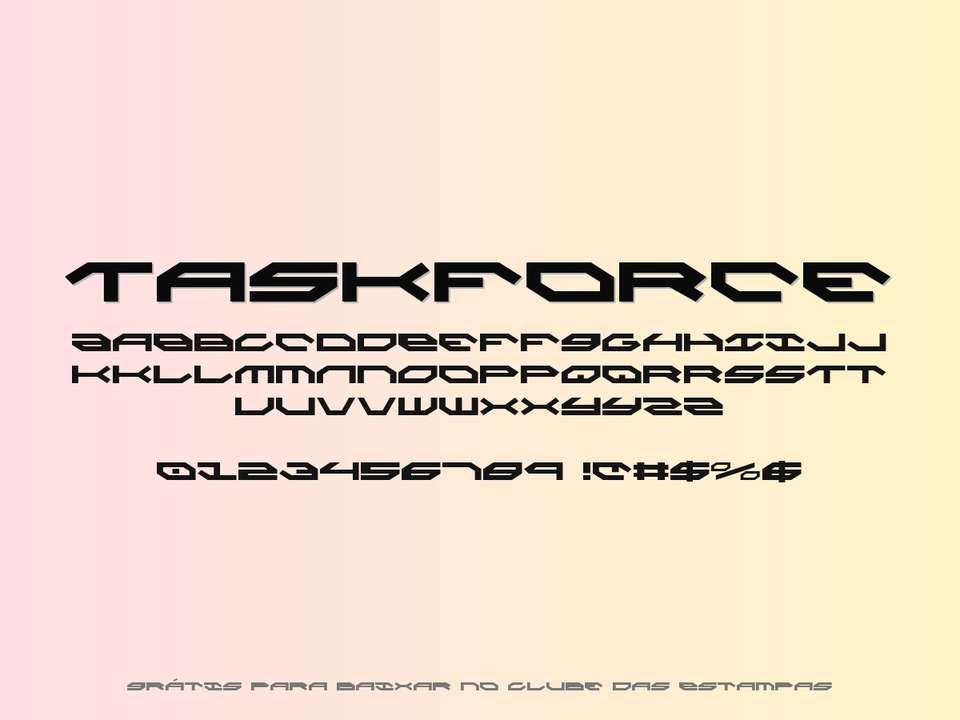 Fonte Taskforce Grátis Para Baixar