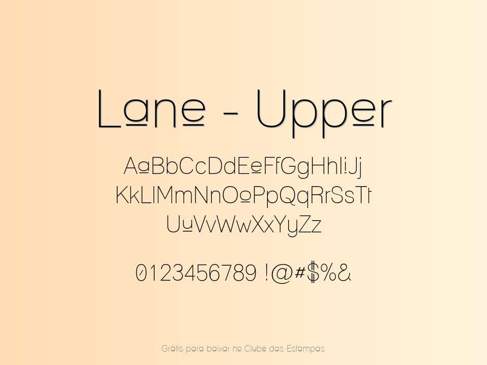 Fonte Lane Upper Grátis Para Baixar