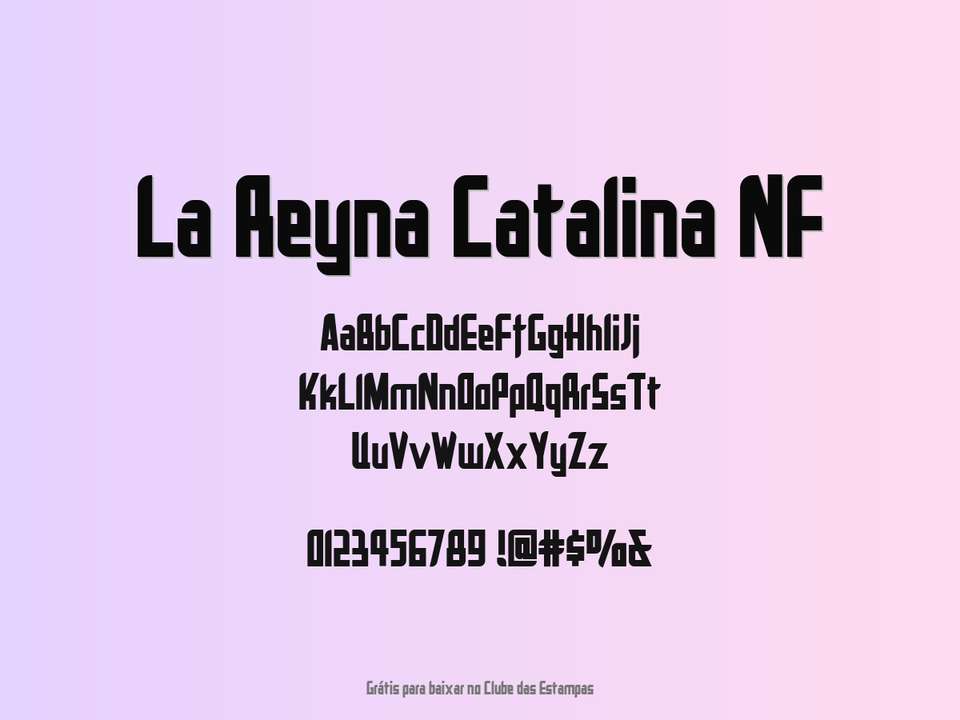 Fonte La Reyna Catalina Nf Grátis Para Baixar