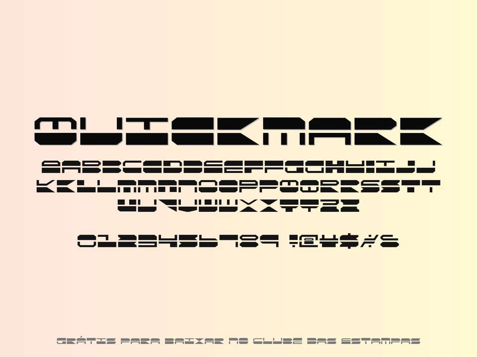 Fonte Quickmark Grátis Para Baixar
