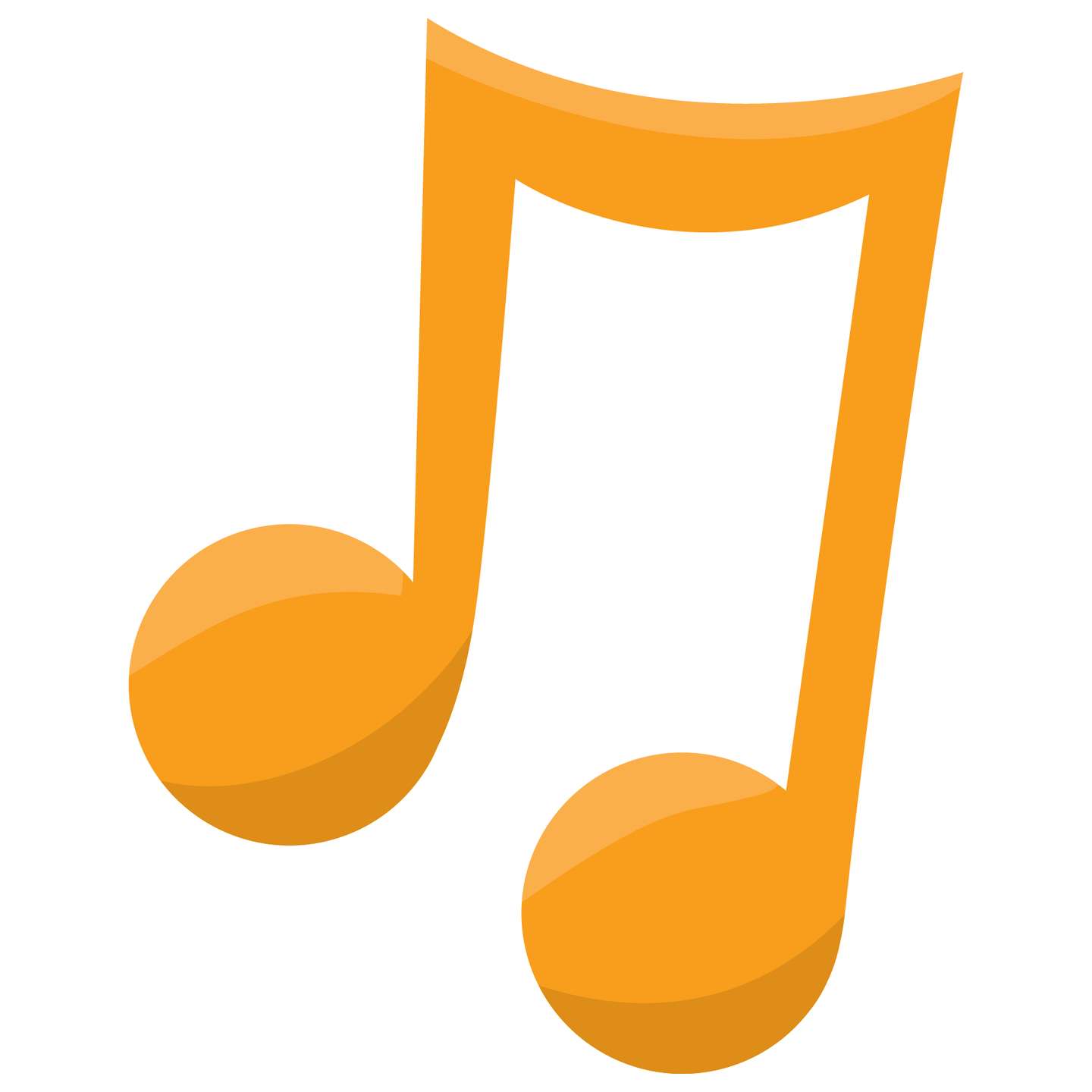 Nota Musical Padrão Laranja Música Png Grátis Para Baixar