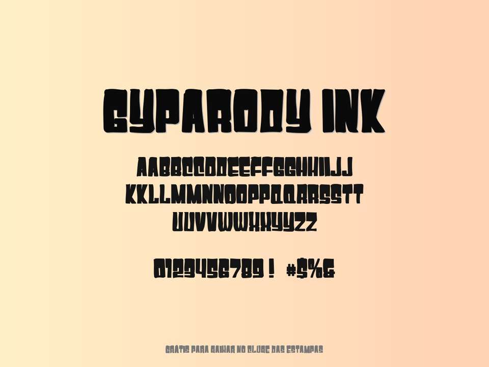 Fonte Gyparody Ink Grátis Para Baixar